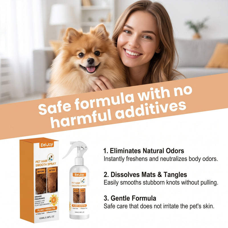 Pet Deodorant Hair Spray Gentle Care Dog Hair Fresh Fragrance Daily Cleaning And Care Products
