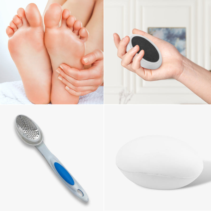 Foot Care Set - Callus Remover, Heel File & Ergonomic Handle Bu Nas L